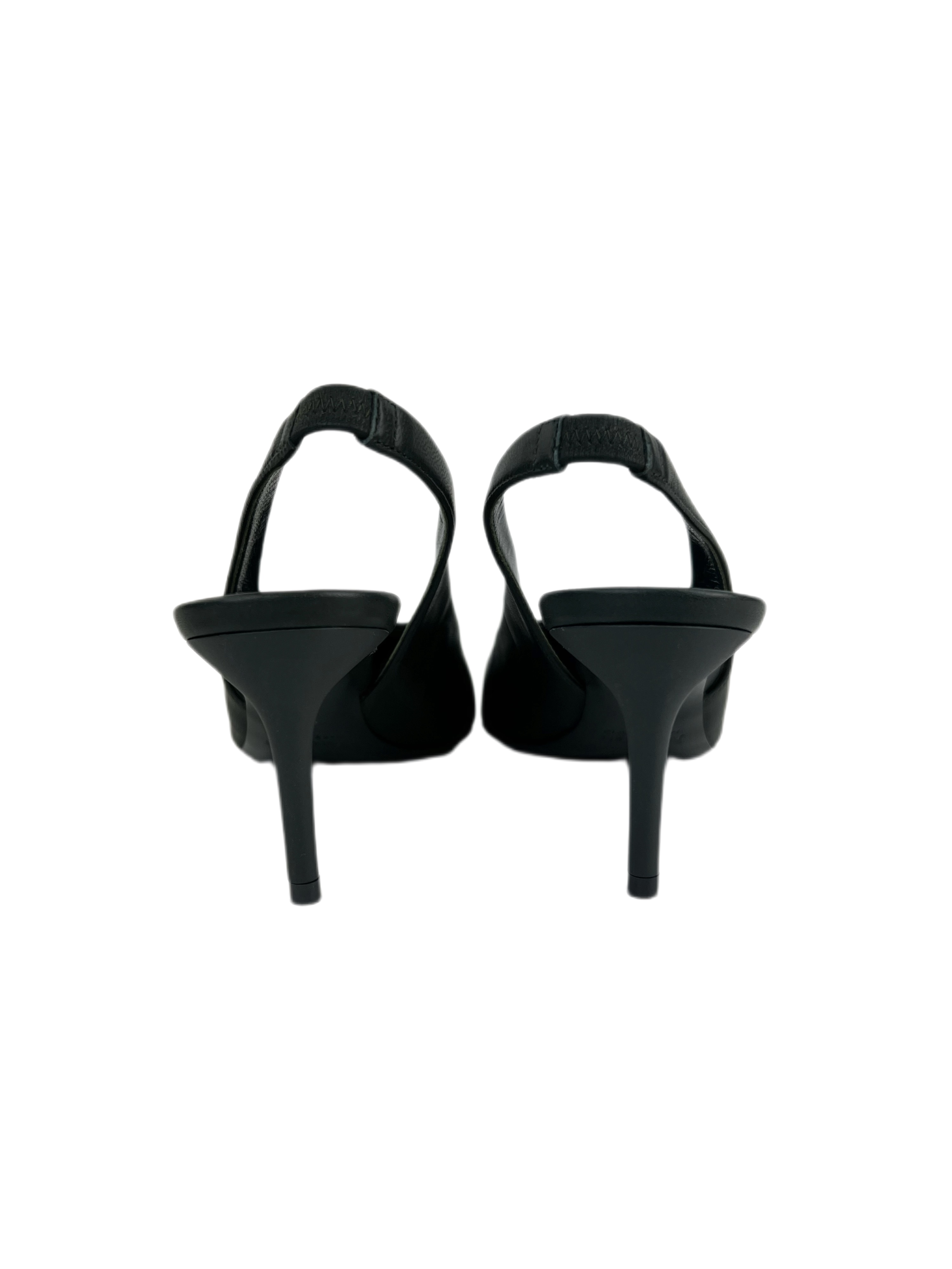 パンプス Max Mara Palo Black Slingback Pump Leather slingbacks, black | Weekend Max Mara